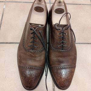 Crockett & Jones Malton Shoes, size 7.5 in Chestnut